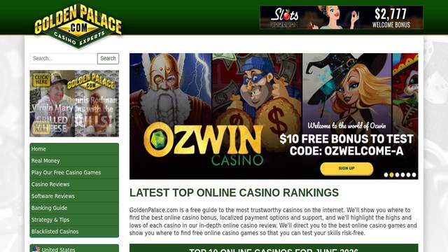 Golden Palace casino screenshot